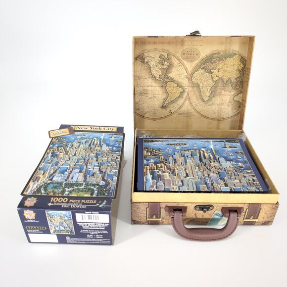 Explore America New York City 1000 Piece Puzzle by Eric Dowdle Suitcase Box NEW - Picture 8 of 10